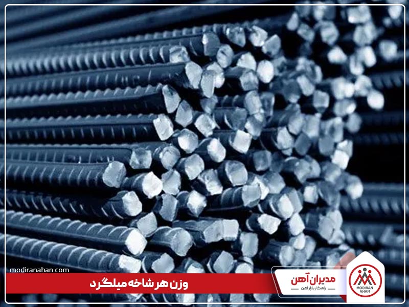 وزن هر شاخه میلگرد وزن هر شاخه میلگرد