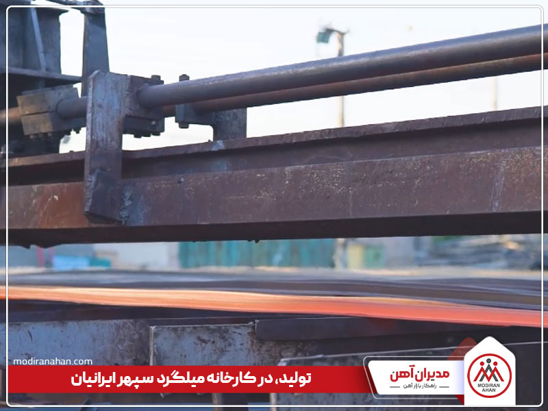 خط تولید کارخانه سپهر ایرانیان خط تولید در کارخانه میلگرد سپهر ایرانیان