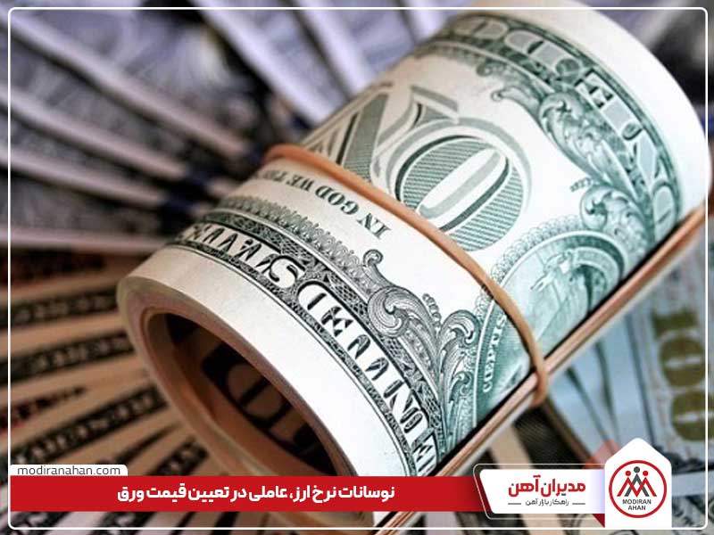 dollar-price-fluctuations.jpg تأثیر نوسانات نرخ ارز بر قیمت روز ورق فولادی
