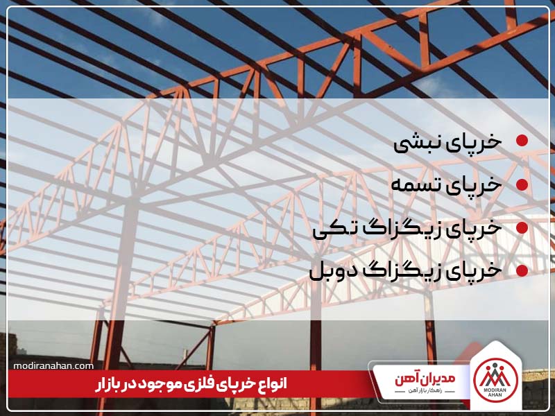 انواع خرپای فلزی موجود در بازار انواع خرپای فلزی موجود در بازار