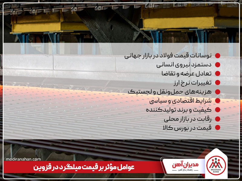 عوامل مؤثر بر قیمت میلگرد در قزوین عوامل مؤثر بر قیمت میلگرد در قزوین