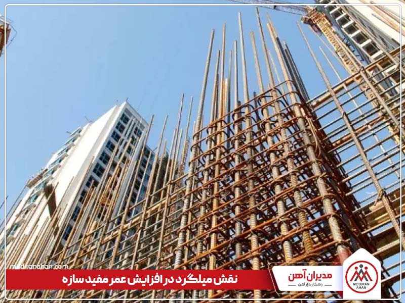نقش میلگرد درعمرمفید سازه نقش میلگرد درعمرمفید سازه