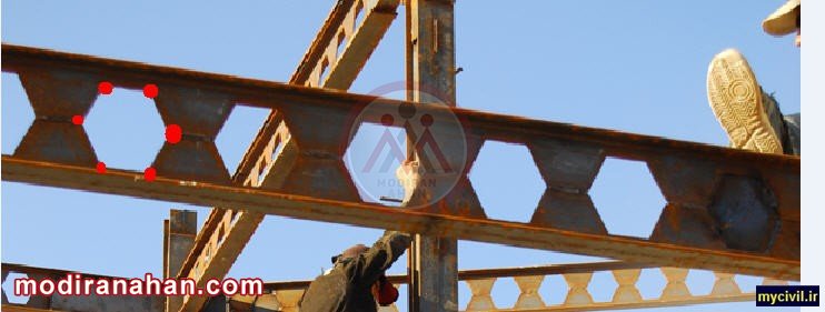 تیرآهن لانه زنبوری تیرآهن لانه زنبوری