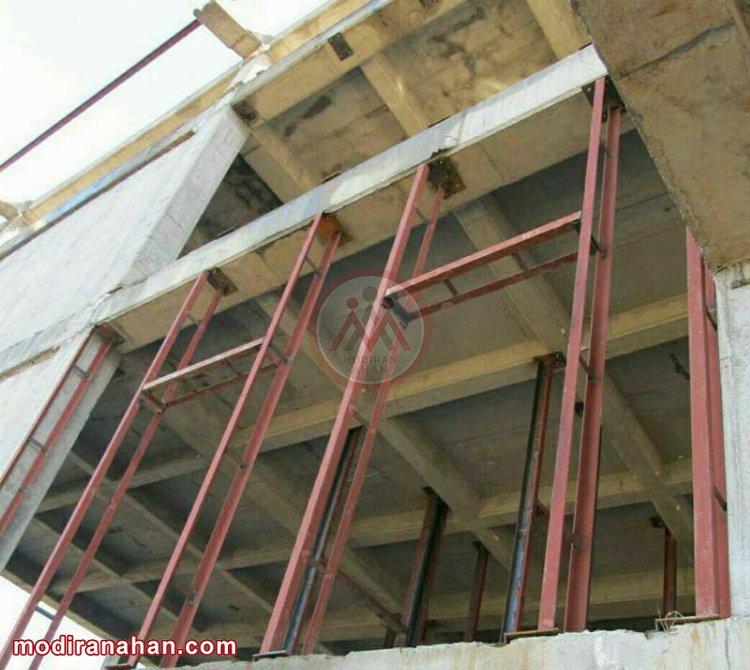 تصویر شماره 3 - نبشی کشی نمای ساختمان.jpg کاربرد نبشی در ساختمان سازی